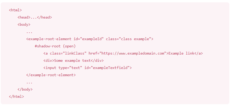 shadow DOM example