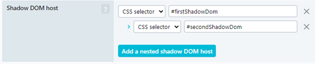 adding a nested shadow DOM