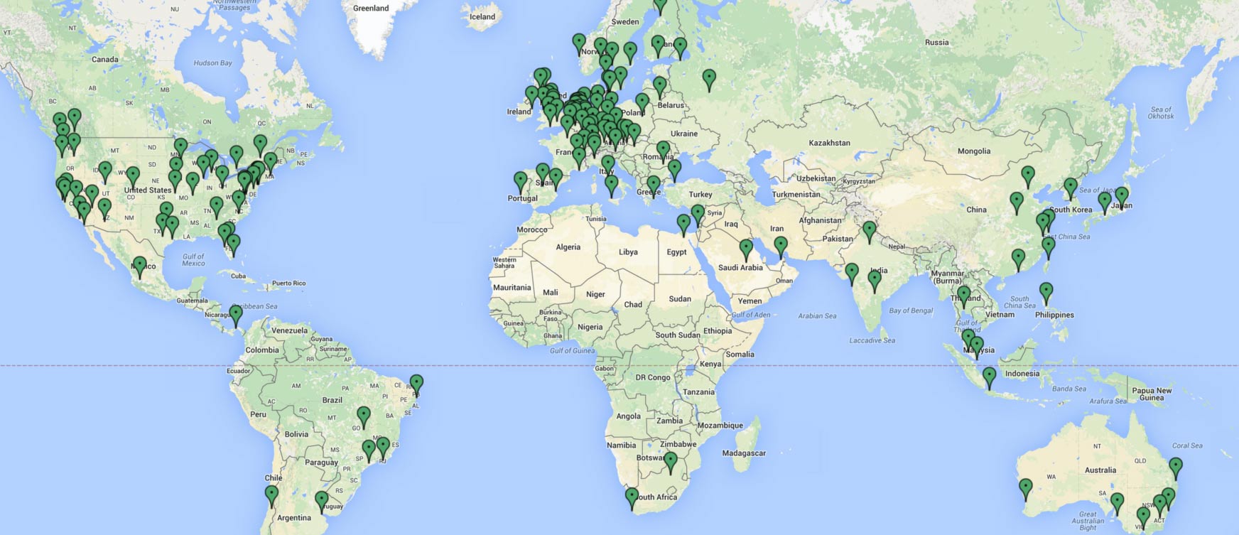 Checkpoints map