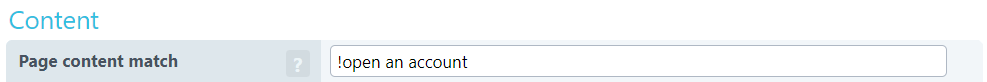 Negative content checks