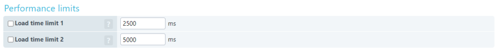 Load time limits example