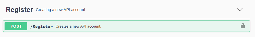 Swagger registration