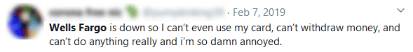 Twitter complaint