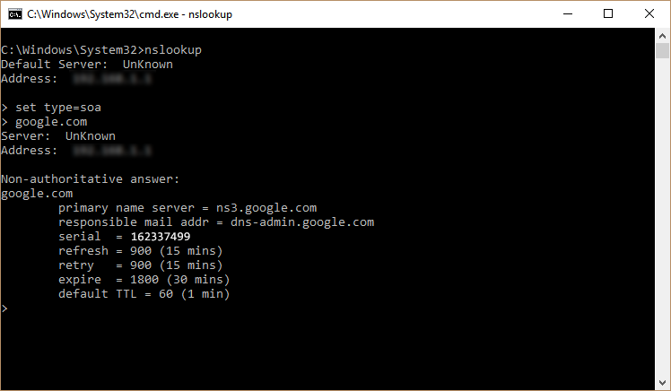 external nslookup tool