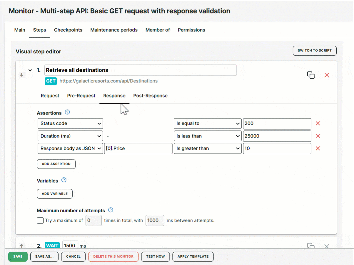 Response overview