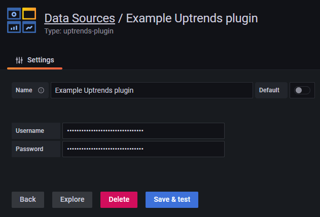 Creating data source