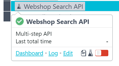 Notes in quick-info panel status dashboard