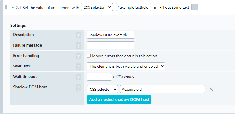 Shadow DOM example