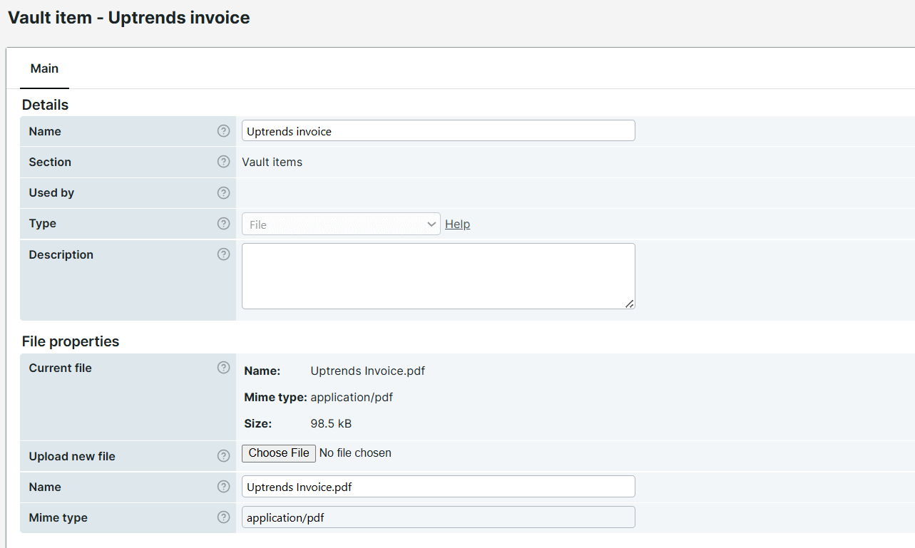 Vault items now support larger files