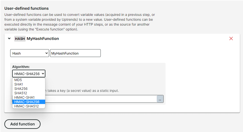 screenshot user-defined functions in step