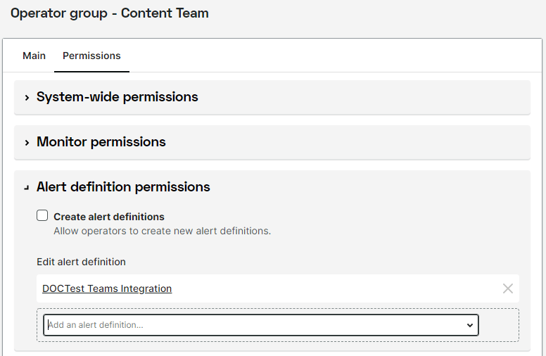 screenshot operator group permissions tab