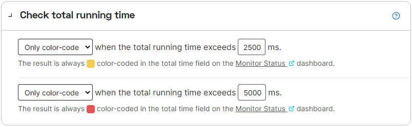 screenshot error condition for running times