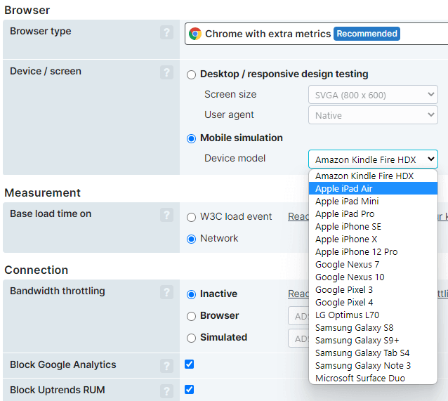 screenshot Advanced tab of transaction monitor