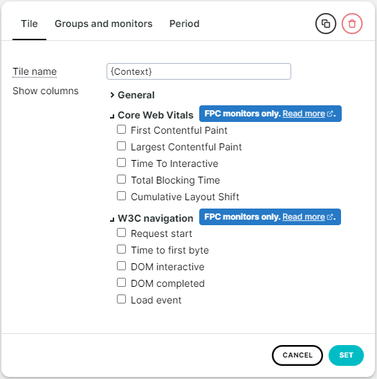 screenshot detail tile settings