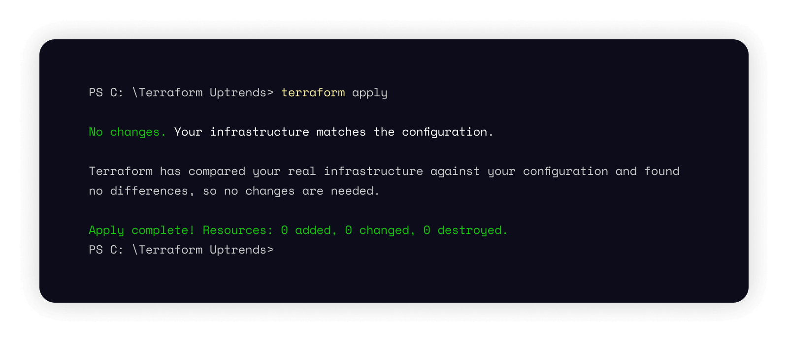 Syncing environments using Terraform