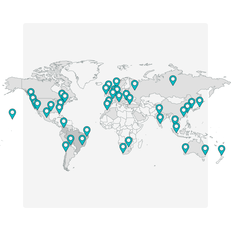 With our worldwide network of checkpoints, you can determine the location of local outages.