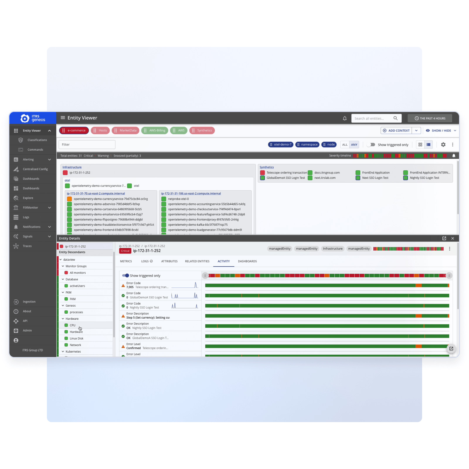 Dashboard tiles to view API uptime and response time around the world