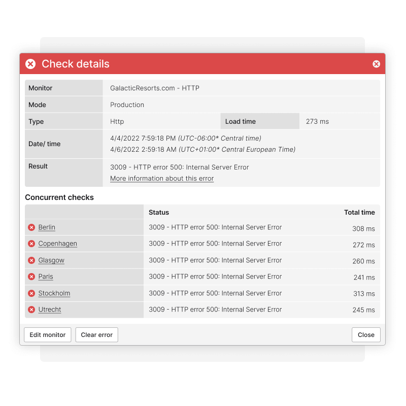 Details of HTTP request error with Concurrent Monitoring